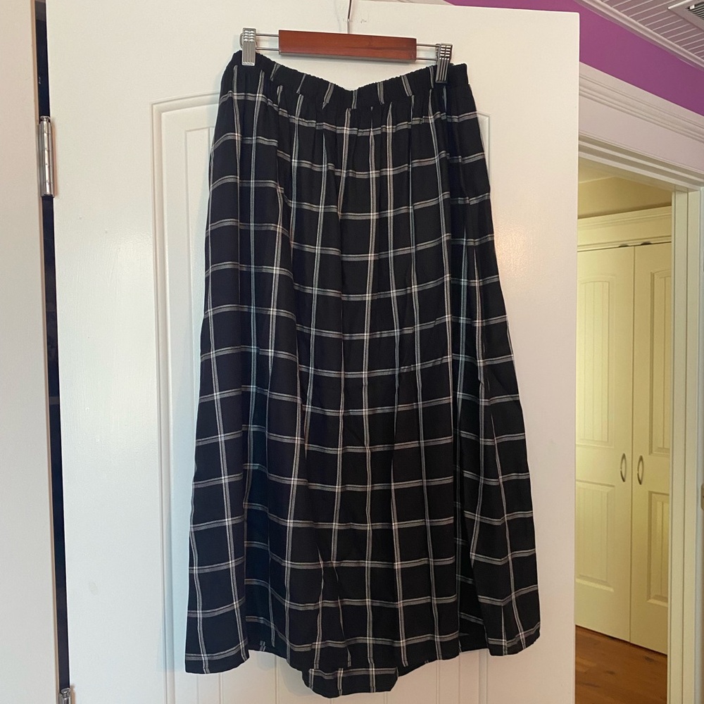 Checkered Maxi Skirt